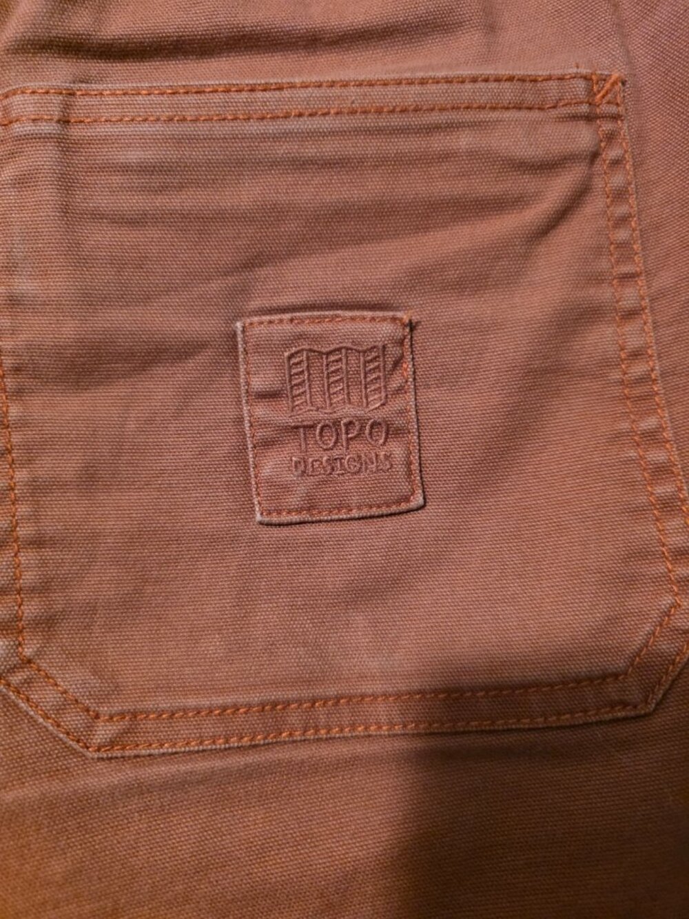 Topo Designs Shorts Womens Large Brown Shorts Elastic Waist - Picture 3 of 4